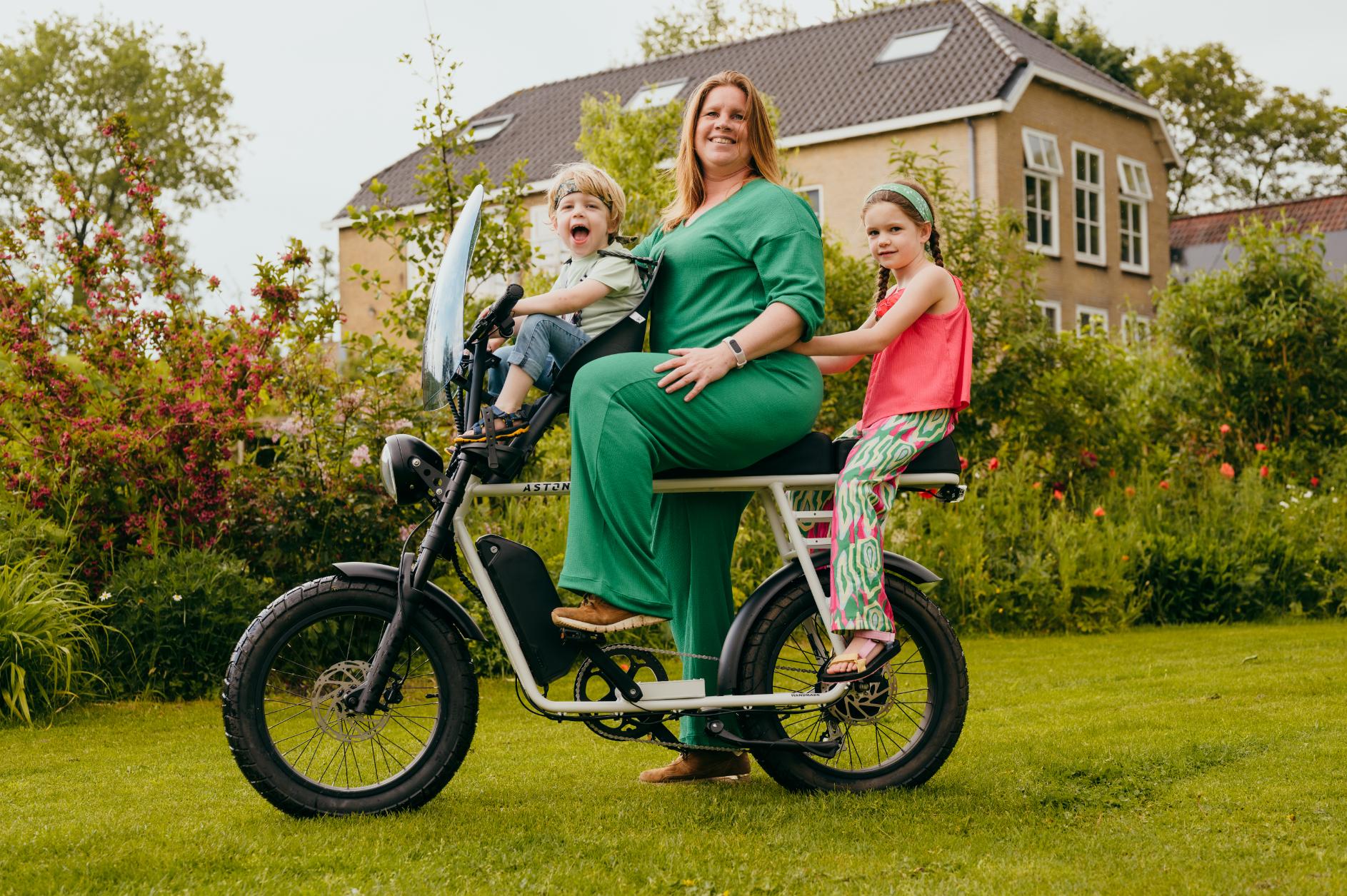 veilige kinderzitjes op een fatbike